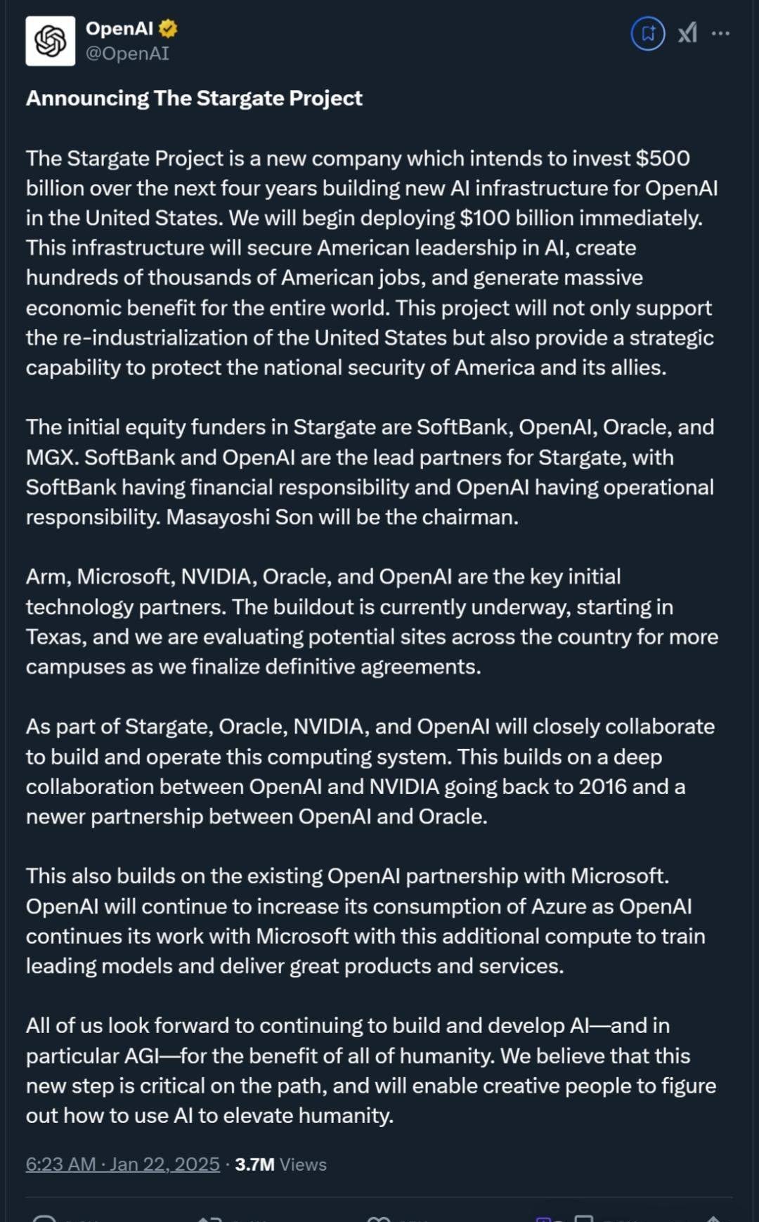 $360 Billion: OpenAI Launches 'Stargate' Plan with SoftBank and Oracle — figure 10