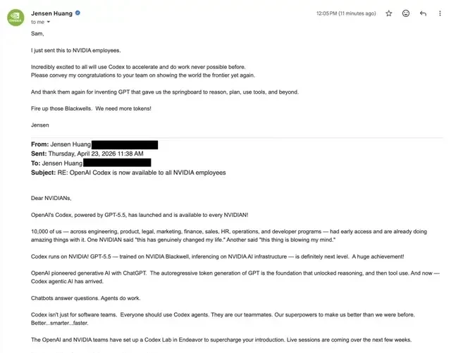 Just Released: GPT-5.5; NVIDIA Engineer Compares Losing It to Amputation — figure 3